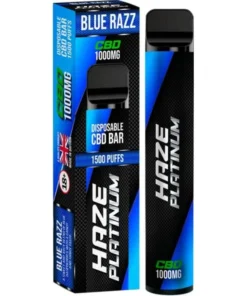 Haze CBD Platinum blue razz 1000mg CBD disposable vape 6ml