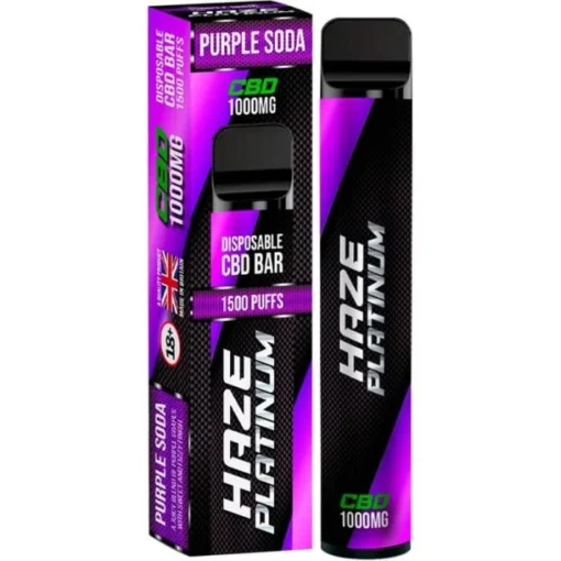 Haze CBD Platinum purple soda CBD disposable vape 6ml